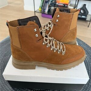Men’s leather hiking boots - Kurt Geiger, size 45, tan